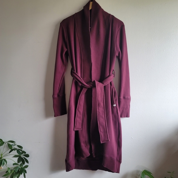 UGG,  Duffield II,  Shawl Collar‎ Wrap Robe,  Wild Grape, Size Small - Picture 1 of 8